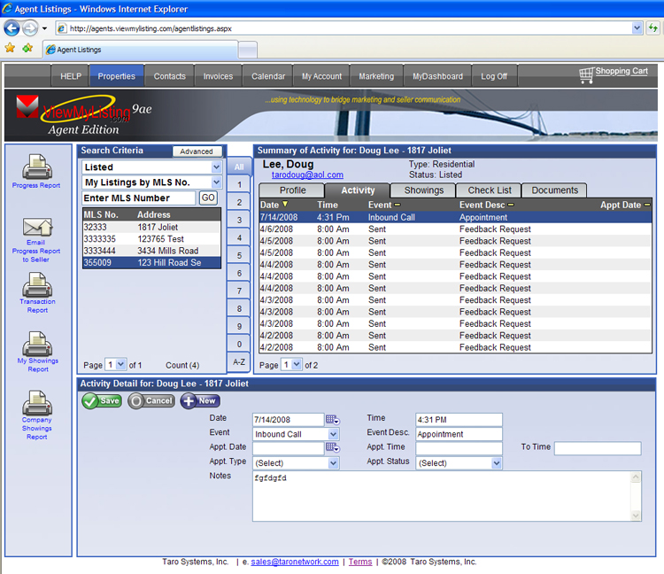 Real Estate Agent Software - Agent Login, CRM Software, Showing ...